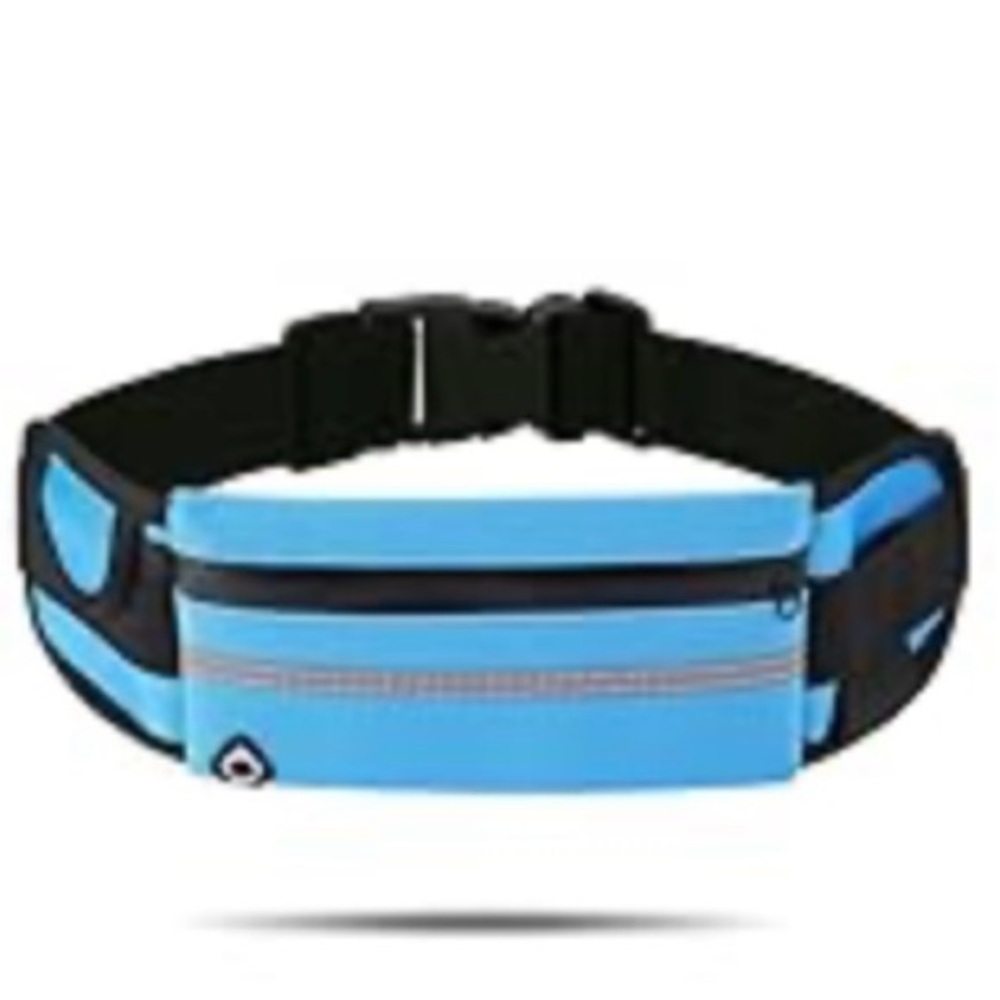 NWT No Label Blue Lightweight Waterproof Running Waist Pack